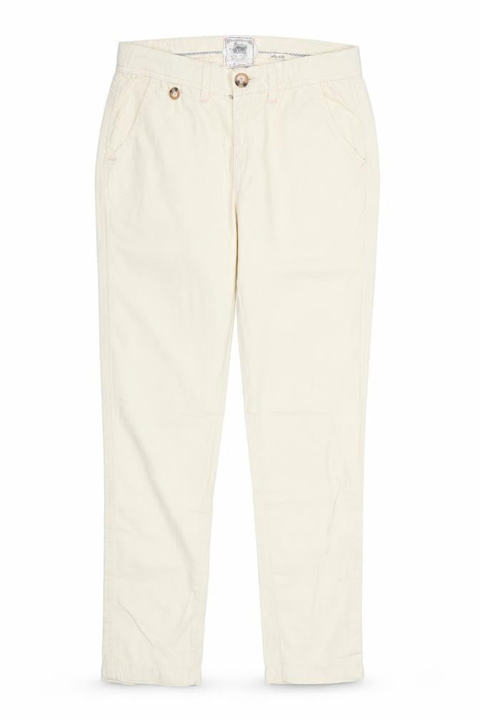 River Island Womens Yellow  Cotton Chino Trousers Size 10 L28.5 in Regular  - pale lemon yellow