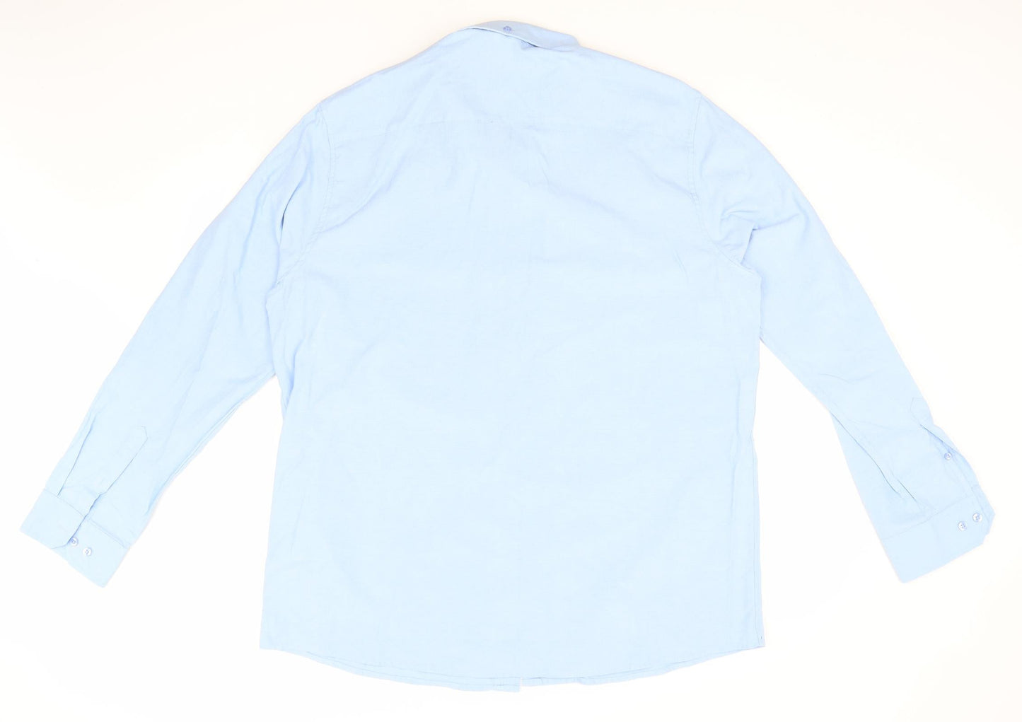 Capsule Mens Blue  Cotton  Button-Up Size XL Collared