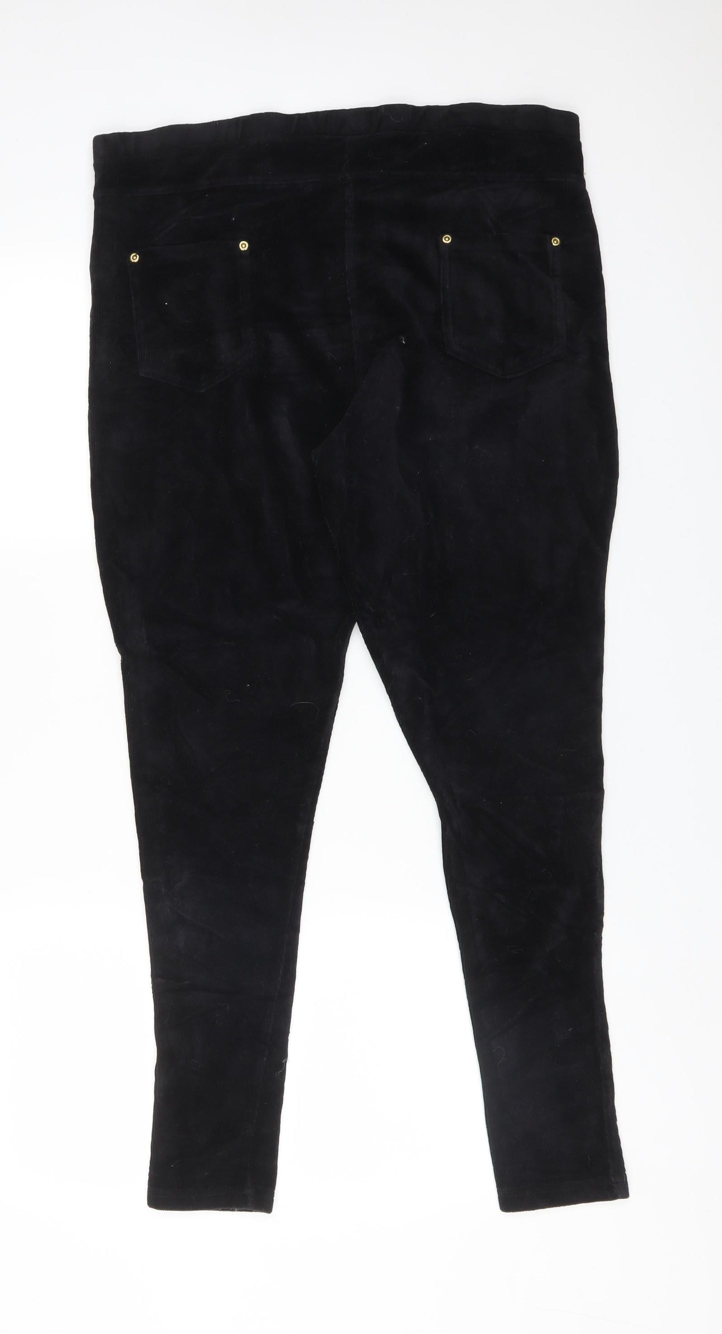 ORIGINALS Womens Black  Cotton Jegging Trousers Size L L28 in Regular