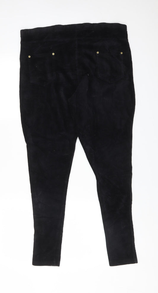 ORIGINALS Womens Black  Cotton Jegging Trousers Size L L28 in Regular