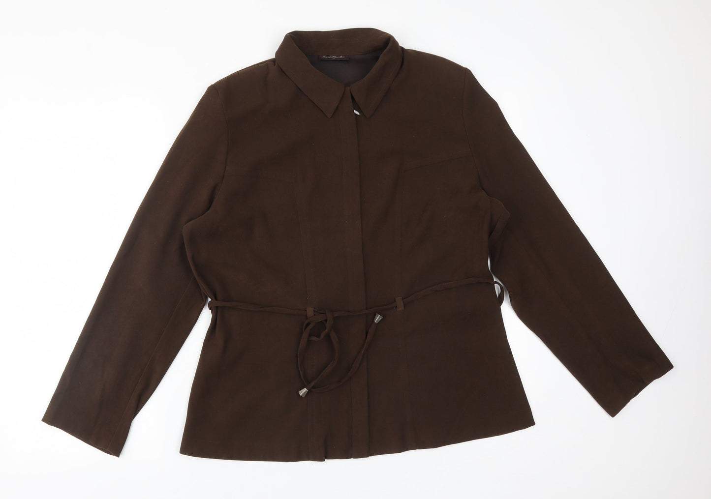 SARAH HAMILTON Womens Brown   Jacket  Size 14