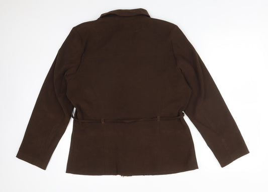 SARAH HAMILTON Womens Brown   Jacket  Size 14