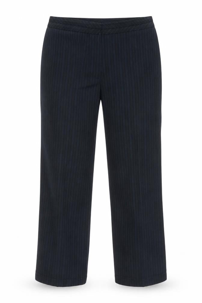 M&S Womens Multicoloured Striped Polyester Trousers  Size 14 L27 in Regular