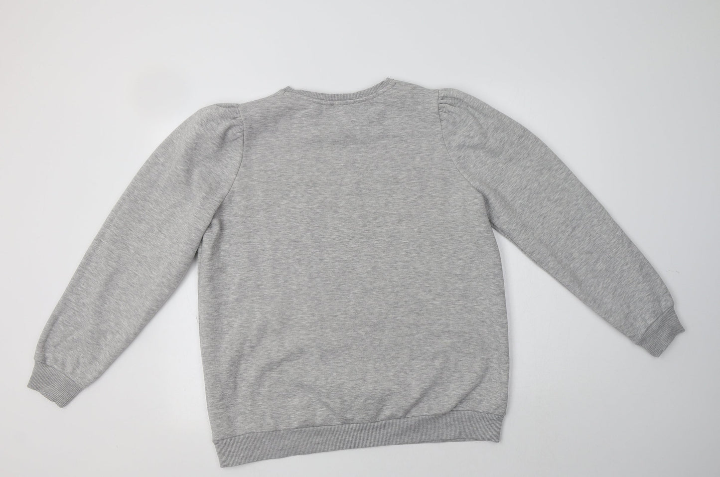 Papaya Womens Grey  Cotton Pullover Sweatshirt Size 14