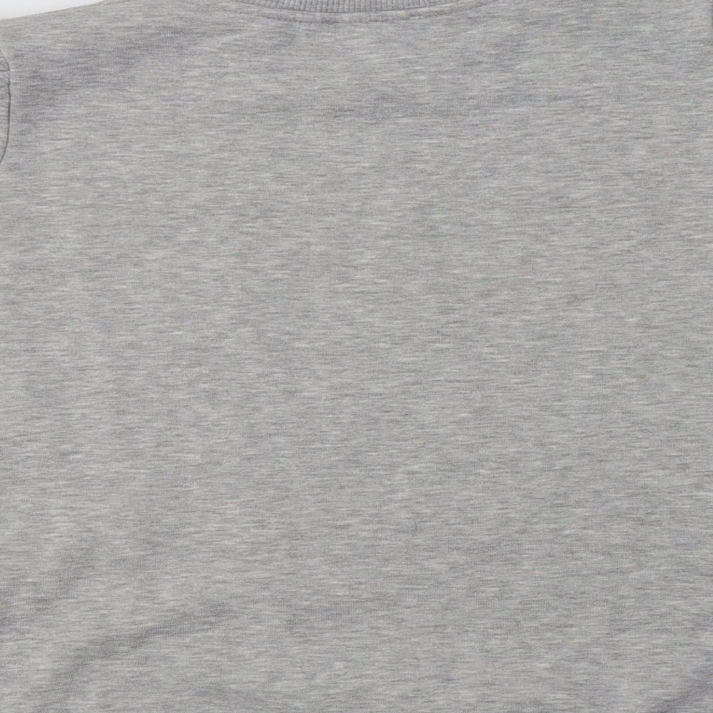Papaya Womens Grey  Cotton Pullover Sweatshirt Size 14