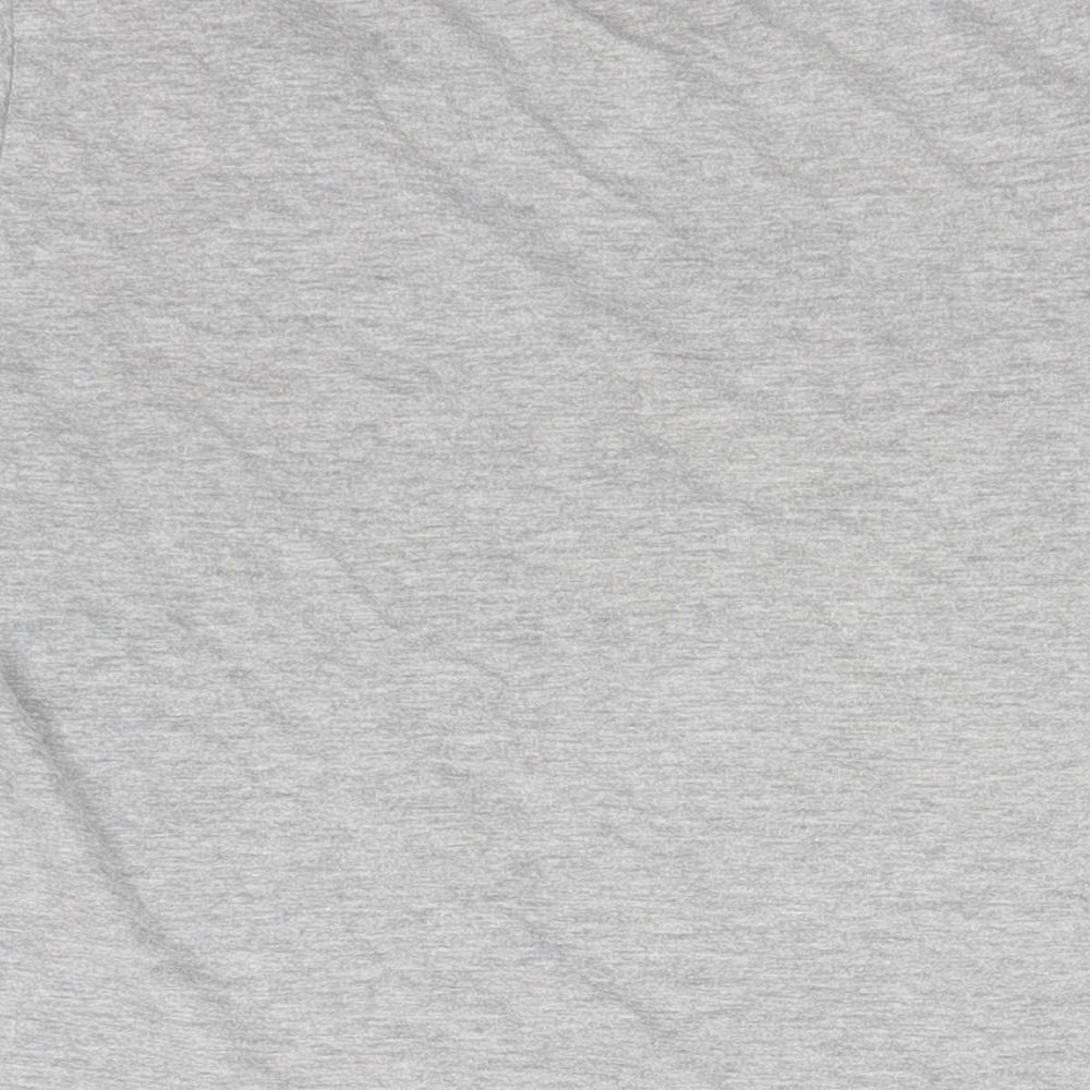 Disney Womens Grey  Cotton Basic T-Shirt Size 6 Round Neck - Beauty and the Beast