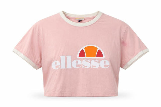 Womens UK Size 8 ellesse Pink Cotton Polo