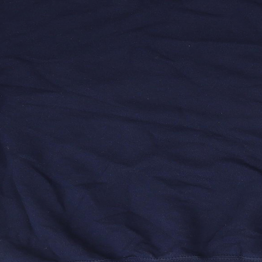 Preworn Mens Blue   Pullover Sweatshirt    - London Dubai New York White on Navy Blue