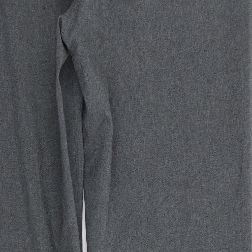 Matalan Womens Grey  Polyester Trousers  Size 12 L30 in Regular  - Mid Grey
