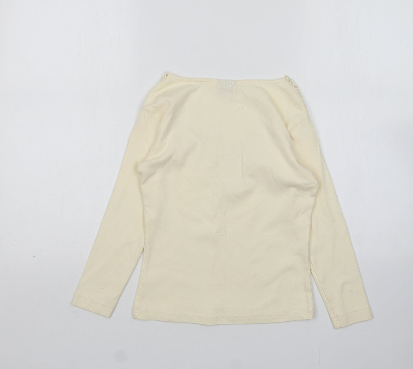 Xe Womens Ivory V-Neck   Pullover Jumper Size M