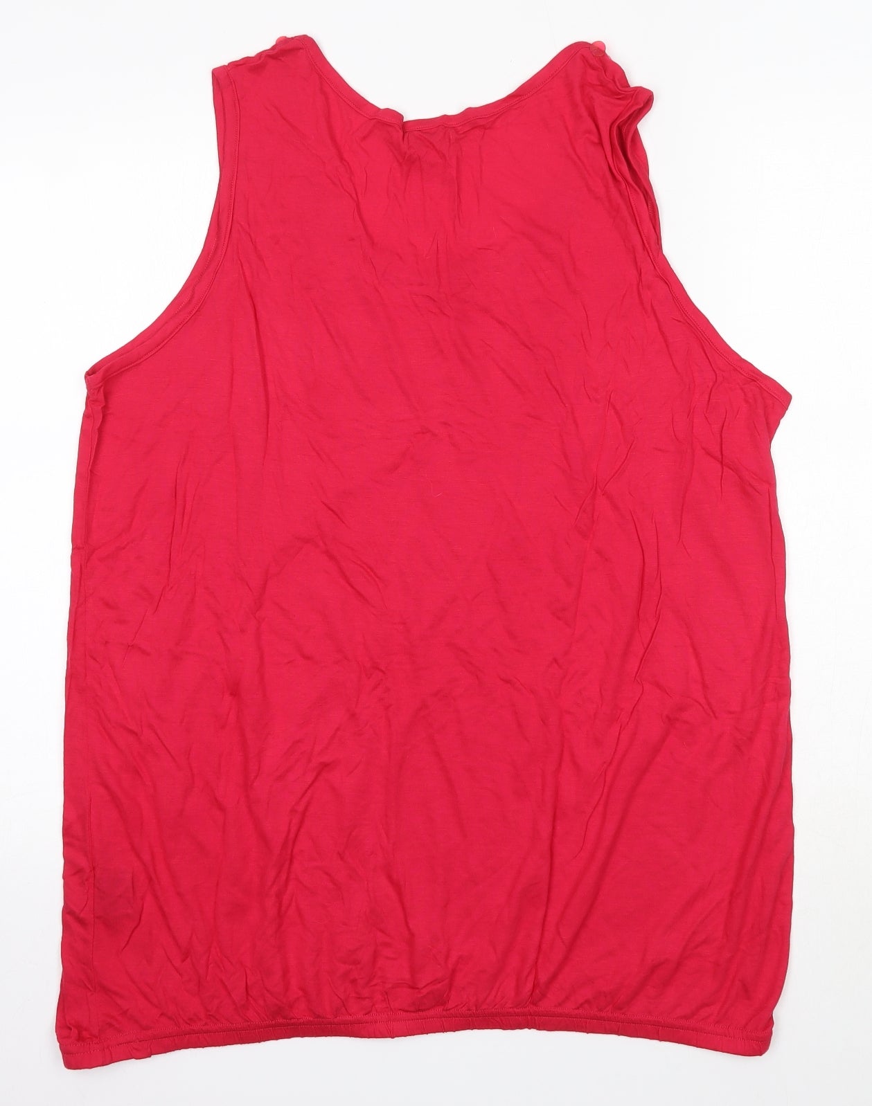 Tommy & Kate Womens Pink  Viscose Basic Blouse Size 20 Round Neck