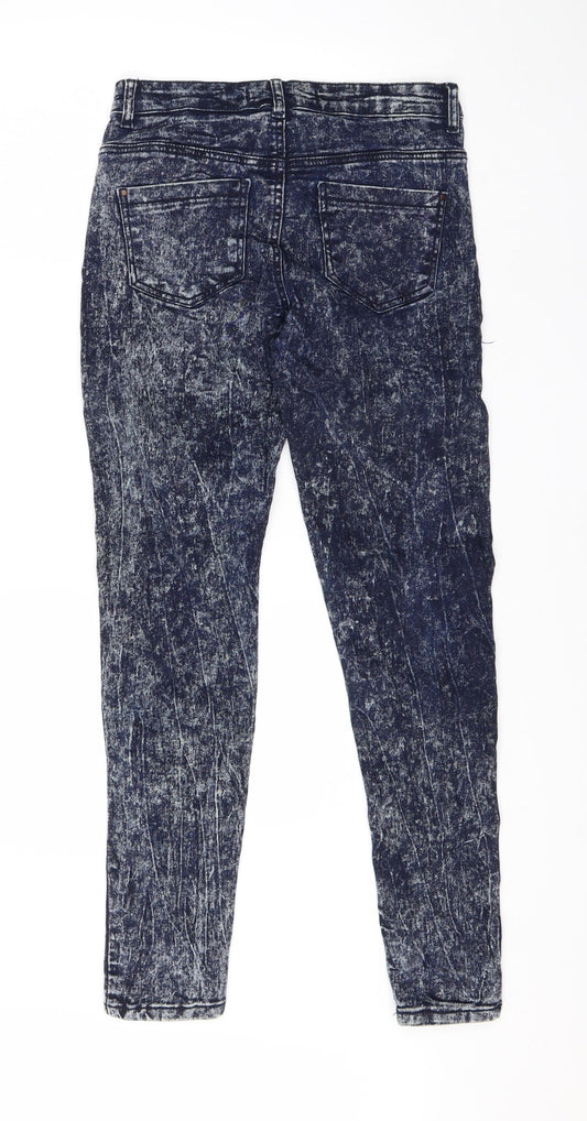 Select Womens Blue  Cotton Skinny Jeans Size 8 L28 in Regular
