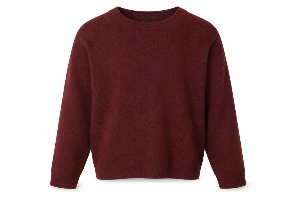 H&M Mens Red Round Neck  Acrylic Pullover Jumper Size L