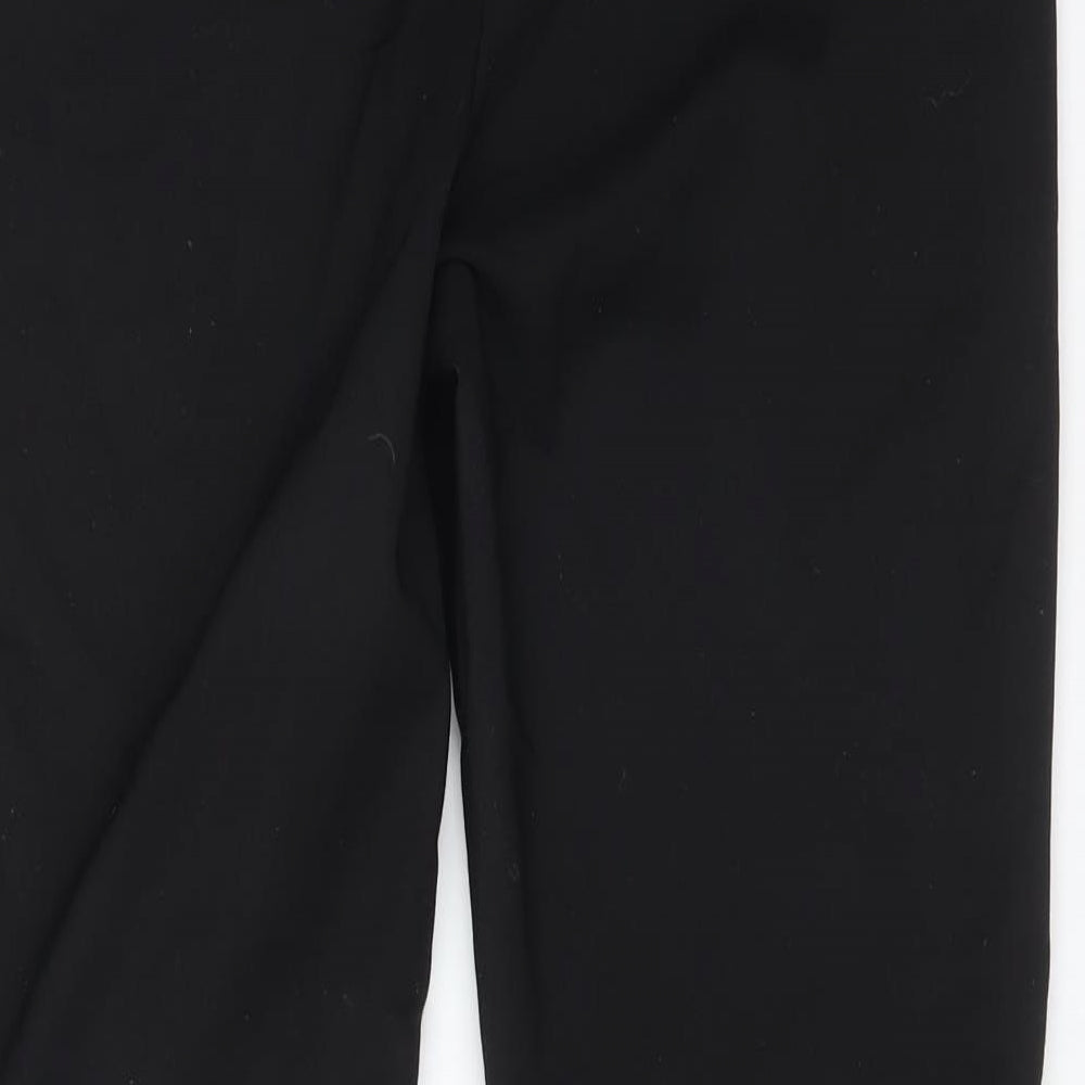 Papaya Womens Black  Cotton Dress Pants Trousers Size 12 L27 in Regular