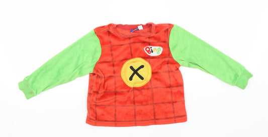 Preworn Baby Red  Polyester Pullover Jumper Size 18-24 Months   - Bing