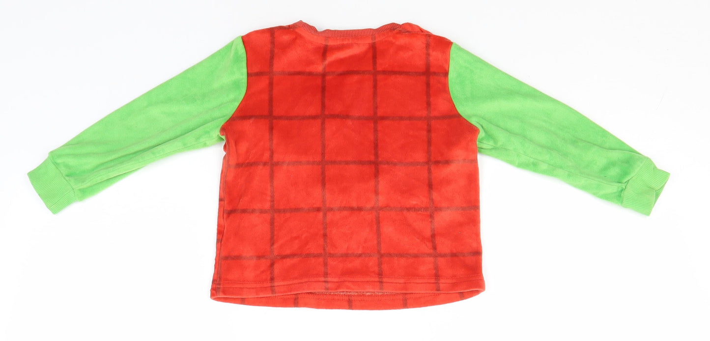 Preworn Baby Red  Polyester Pullover Jumper Size 18-24 Months   - Bing