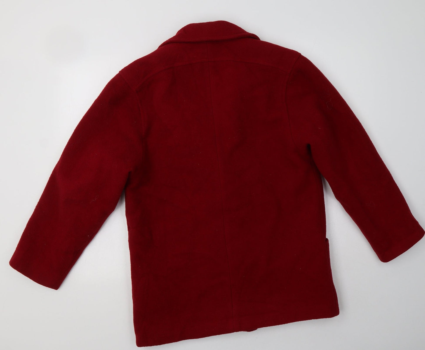 Preworn Womens Red   Overcoat Coat Size 10