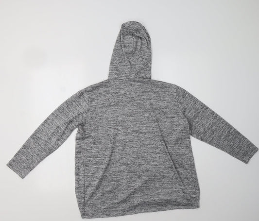 Dorothy Perkins Womens Grey High Neck  Polyester Pullover Jumper Size 10   - Mat