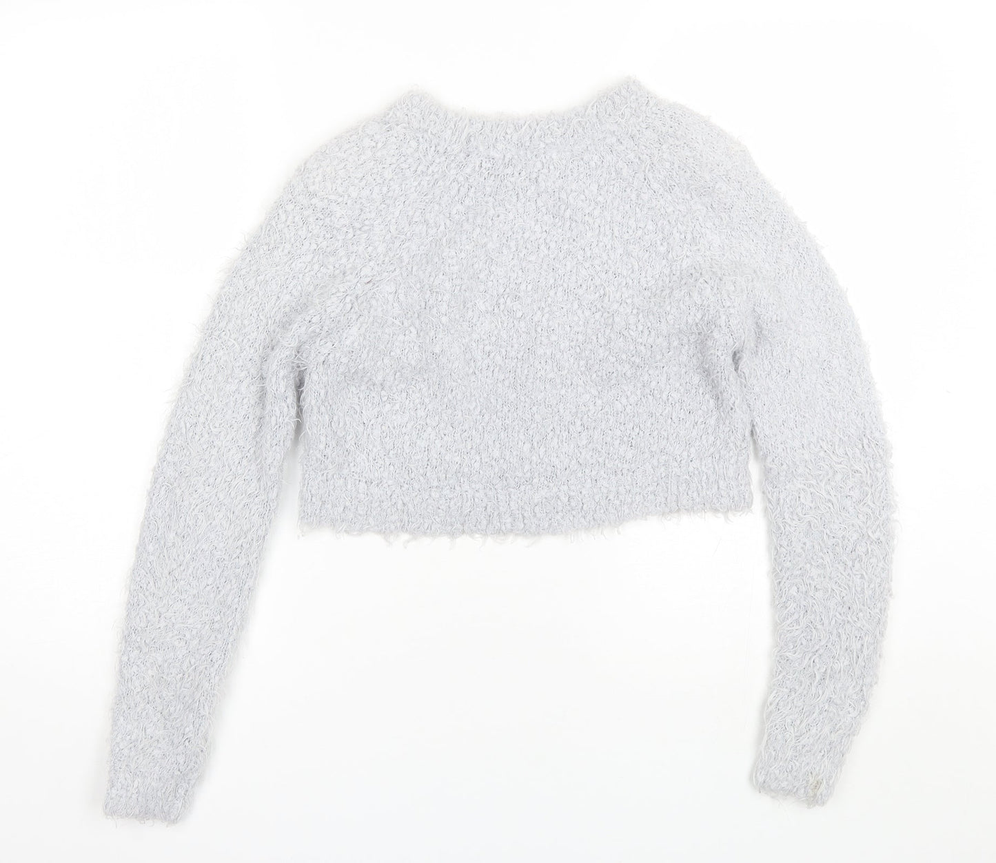 River Island Womens Blue Round Neck  Polyester Pullover Jumper Size 6