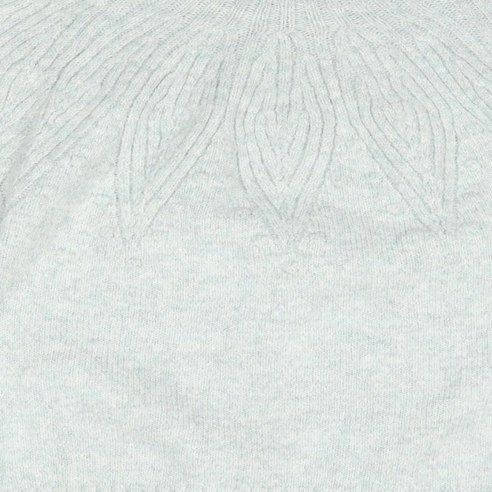 M&S Mens Green High Neck  Acrylic Pullover Jumper Size S