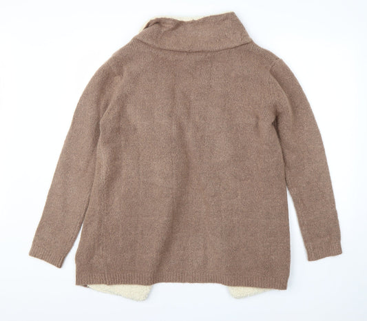 Primark Womens Brown   Jacket Coatigan Size M