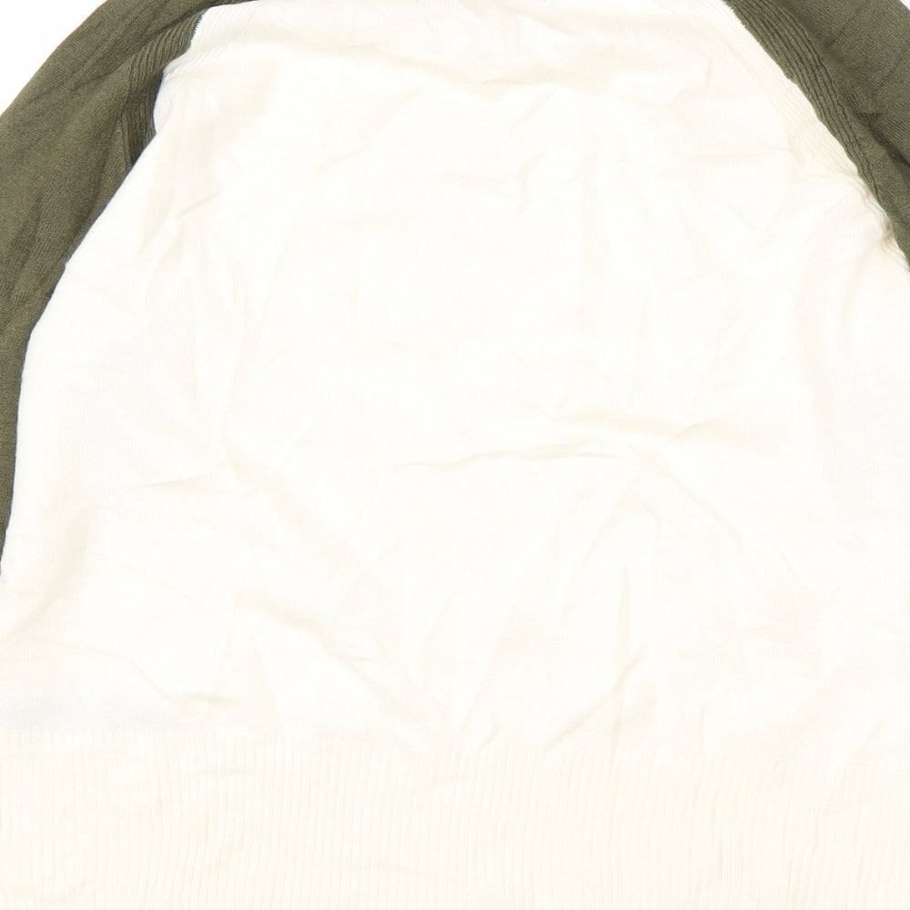 M&S Womens Beige High Neck  Acrylic Pullover Jumper Size S