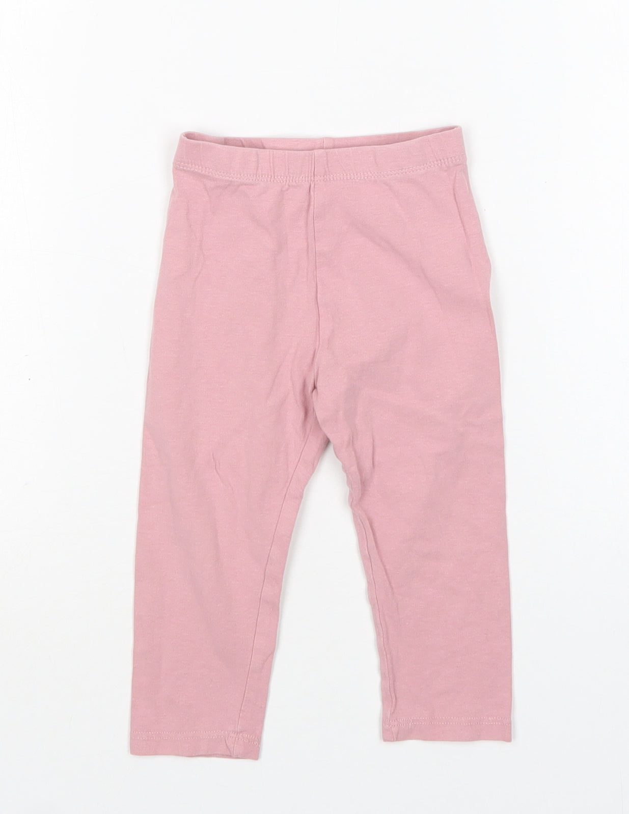 Matalan Girls Pink  Cotton Sweatpants Trousers Size 12-18 Months
