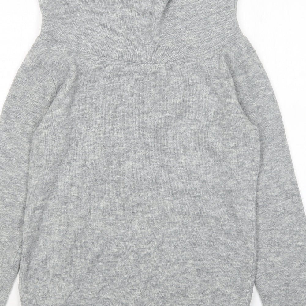 Preownr Womens Grey Roll Neck   Pullover Jumper Size XL