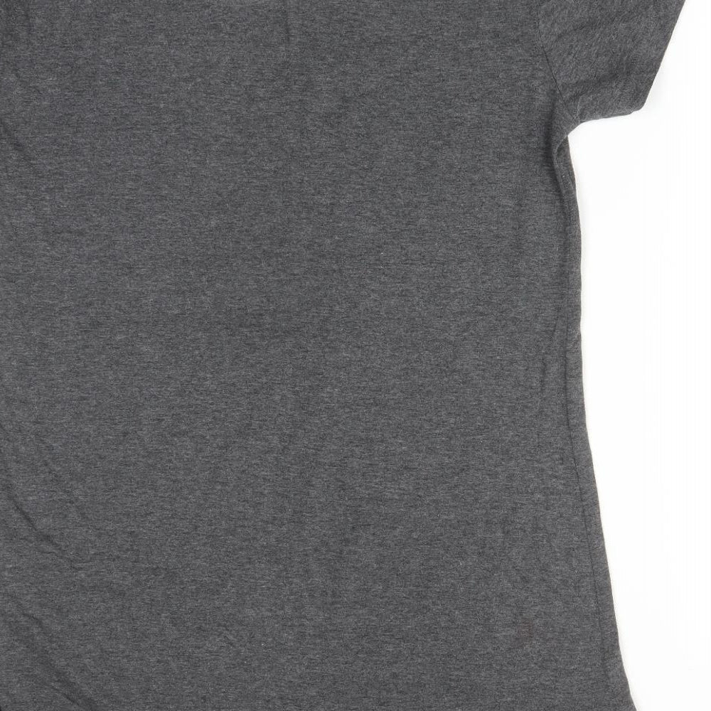 Primark Womens Grey Solid Polyester  Pyjama Top Size S   - The Deathly Hallows