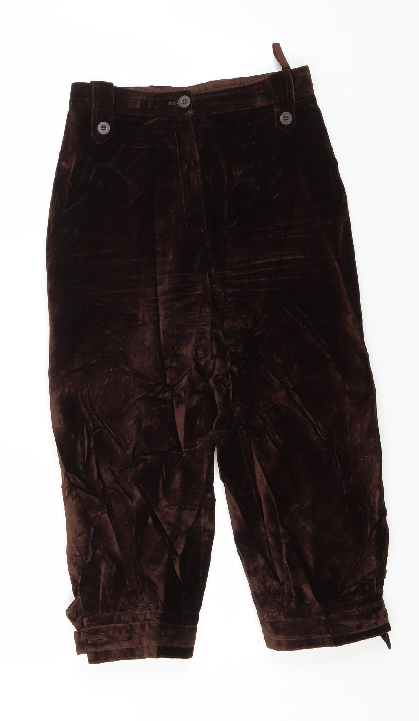 Preworn Womens Brown   Trousers  Size 8 L20 in Regular