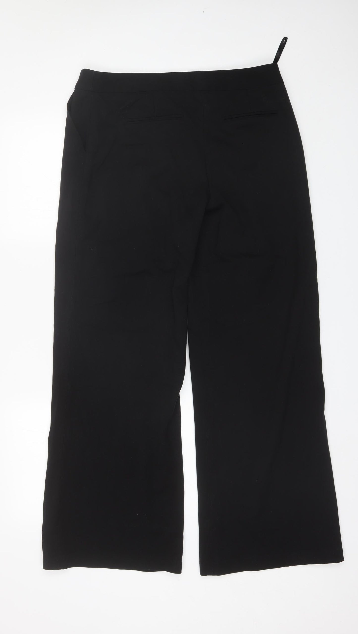 Dorothy Perkins Womens Black  Polyester Dress Pants Trousers Size 14 L31 in Regular