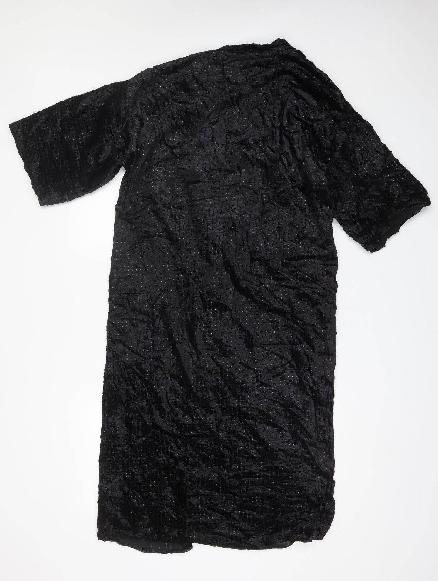 MNG Womens Black V-Neck  Polyester Cardigan Jumper One Size
