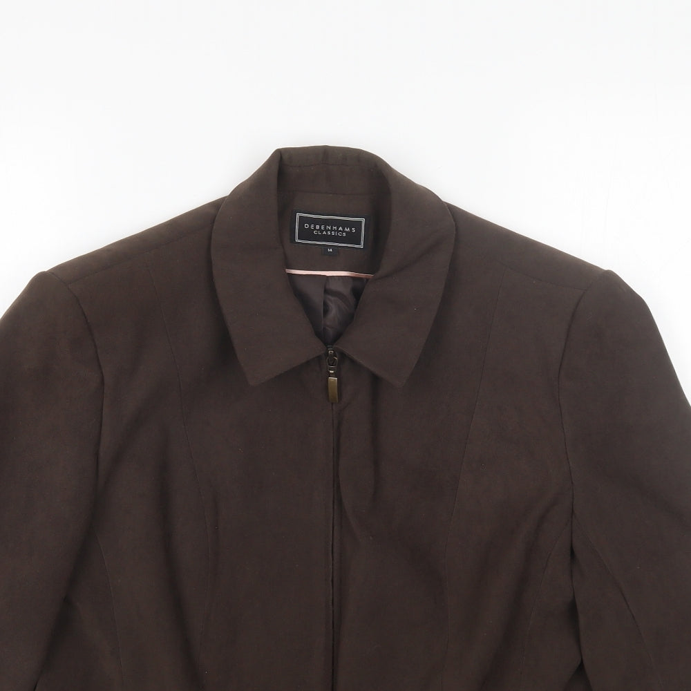 Debenhams Womens Brown   Jacket  Size 14