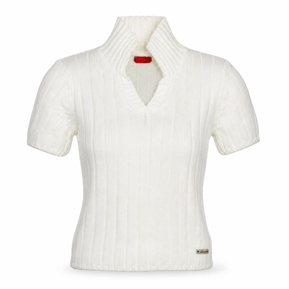 Womens UK S Regular Lee Cooper White Pullover