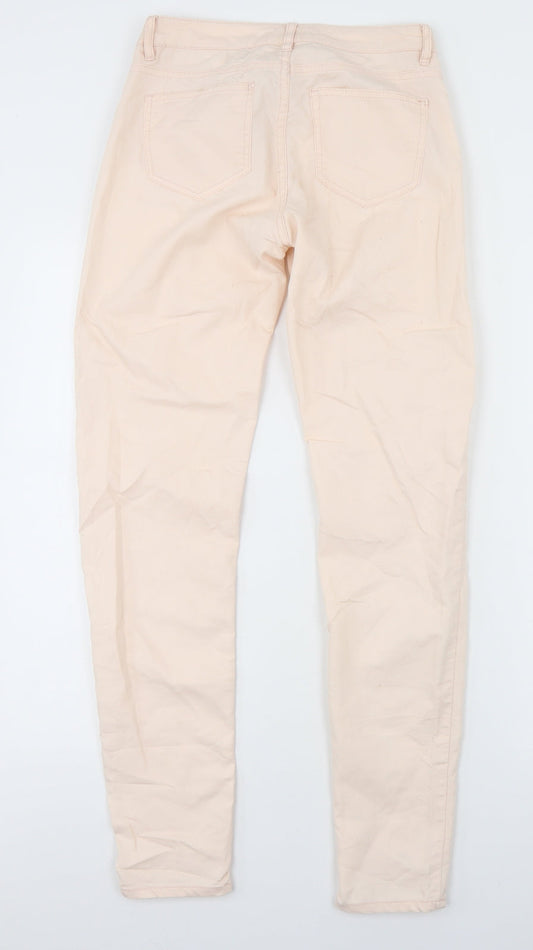 H&M Womens Pink  Cotton Skinny Jeans Size 26 in L30 in Regular