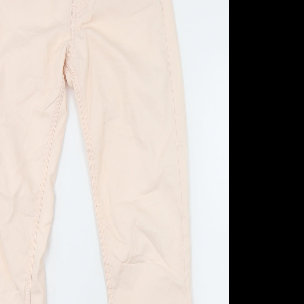H&M Womens Pink  Cotton Skinny Jeans Size 26 in L30 in Regular