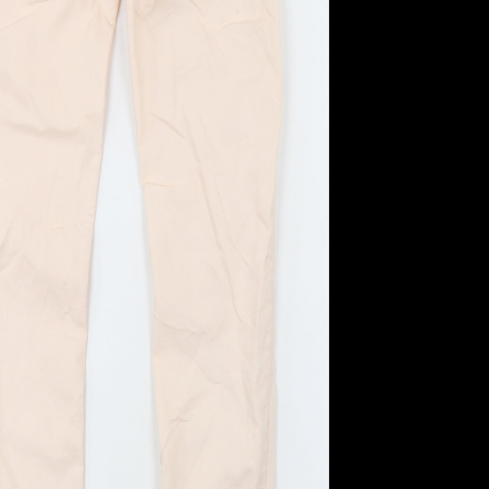 H&M Womens Pink  Cotton Skinny Jeans Size 26 in L30 in Regular