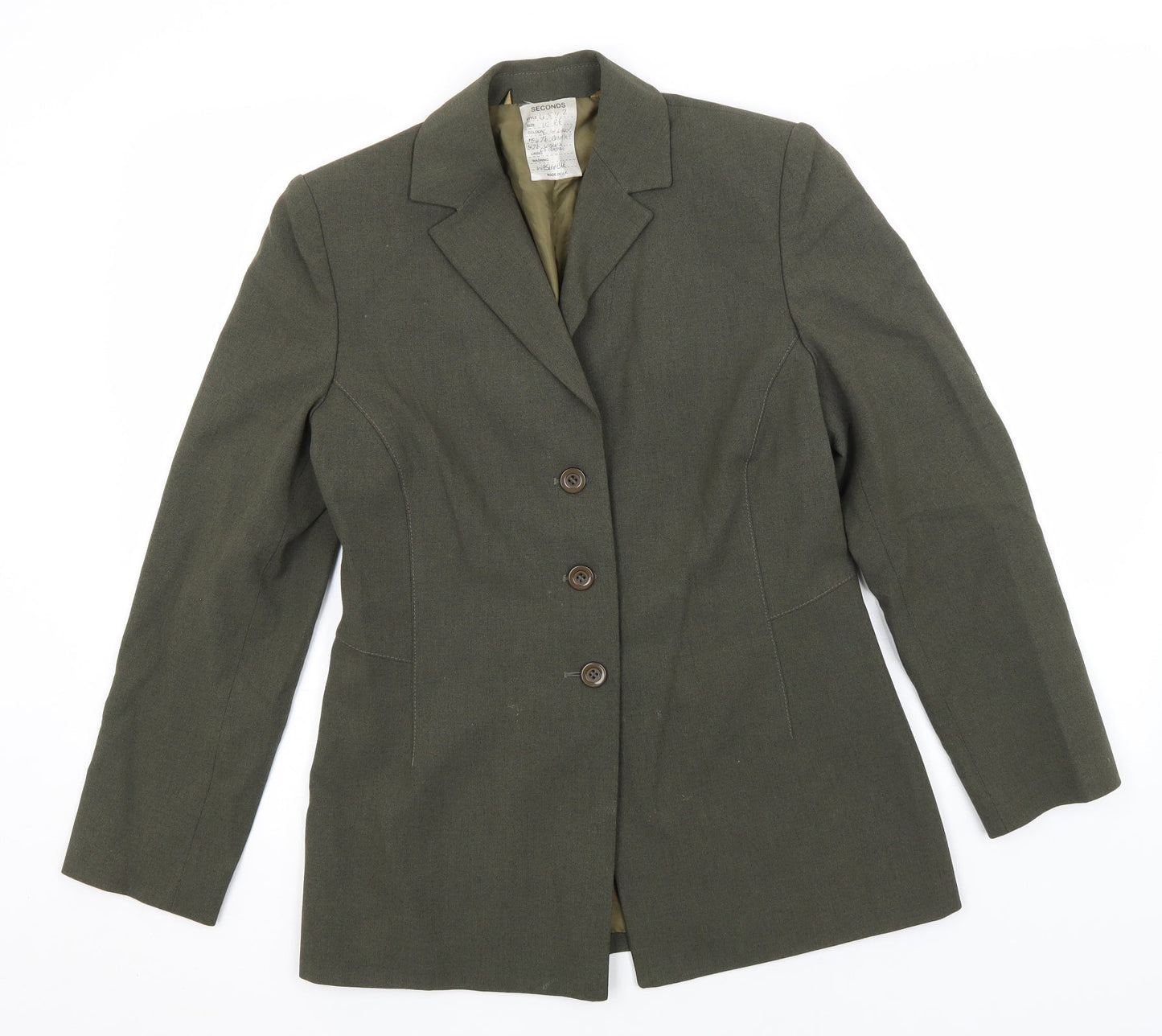 Preworn Womens Brown   Jacket Blazer Size 10