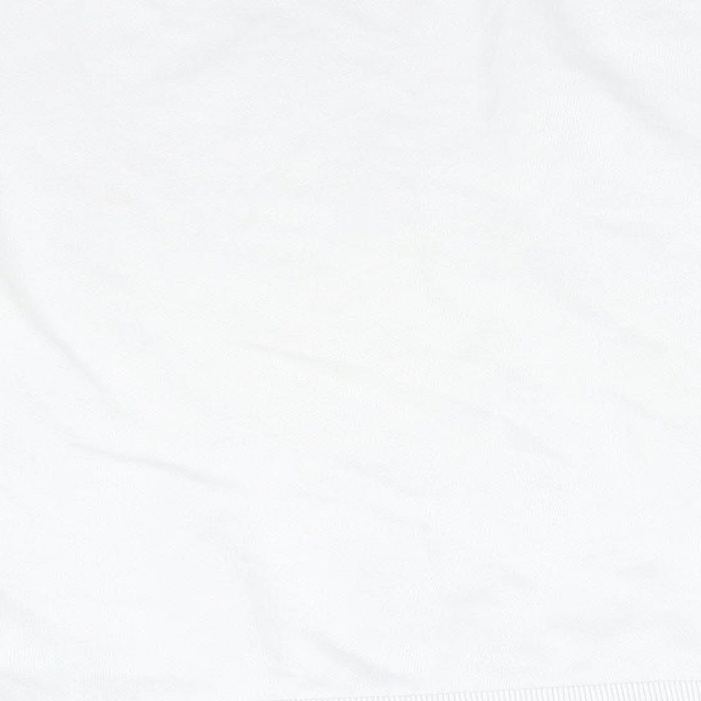 H&M Womens Green Scoop Neck  Cotton Pullover Jumper Size S