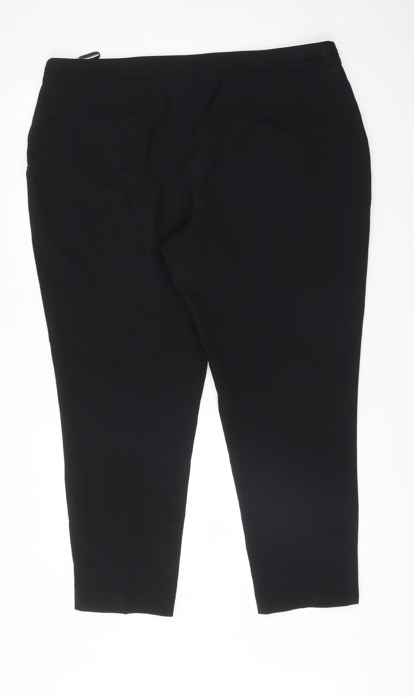 BHS Womens Black  Polyester Dress Pants Trousers Size 20 L28 in Regular