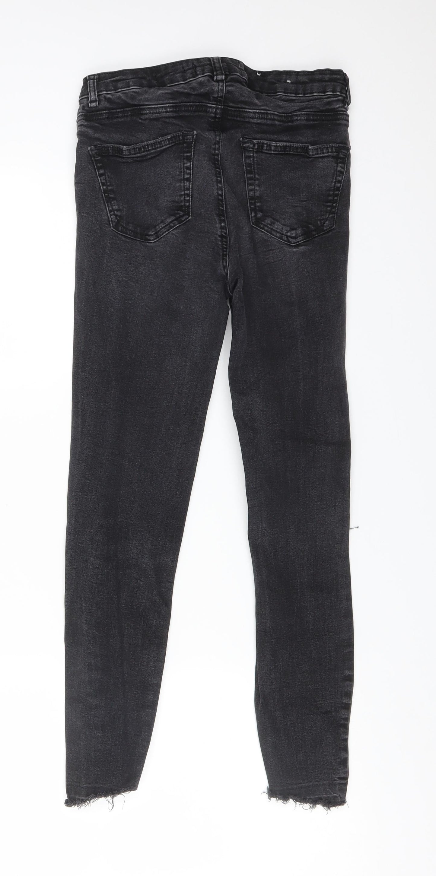 New Look Womens Black  Cotton Skinny Jeans Size 8 L25 in Regular