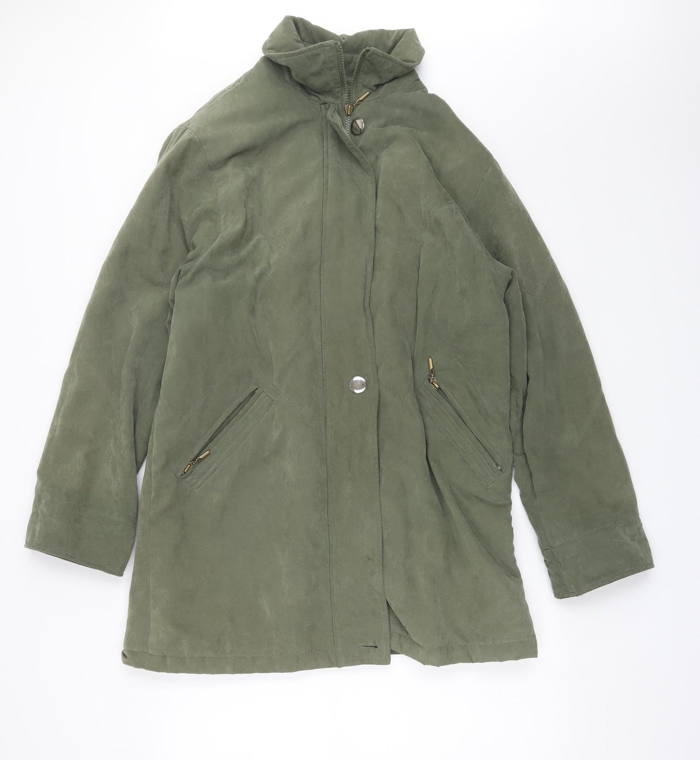 Bonmarche Womens Green   Overcoat Jacket Size M
