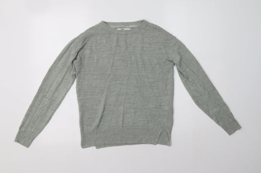 NEXT Womens Green Crew Neck  Viscose Pullover Jumper Size 6