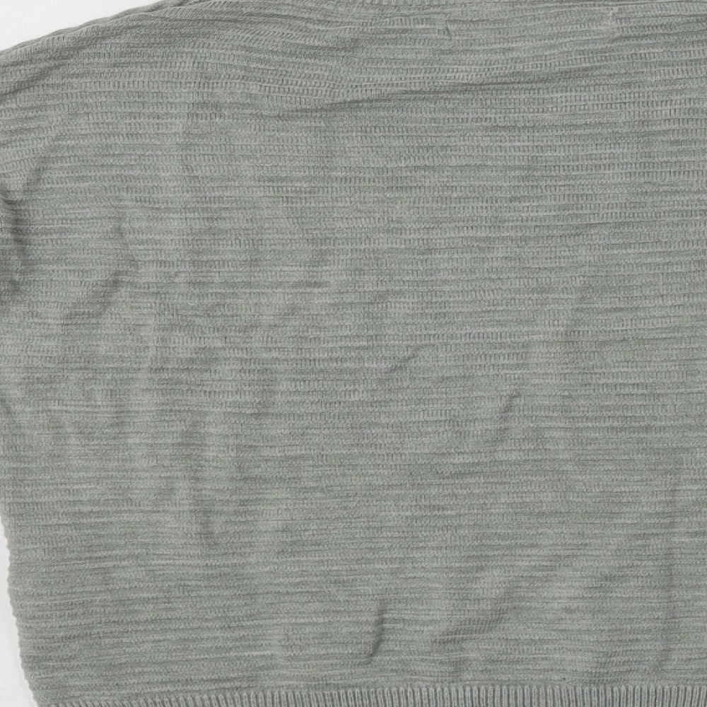 NEXT Womens Green Crew Neck  Viscose Pullover Jumper Size 6