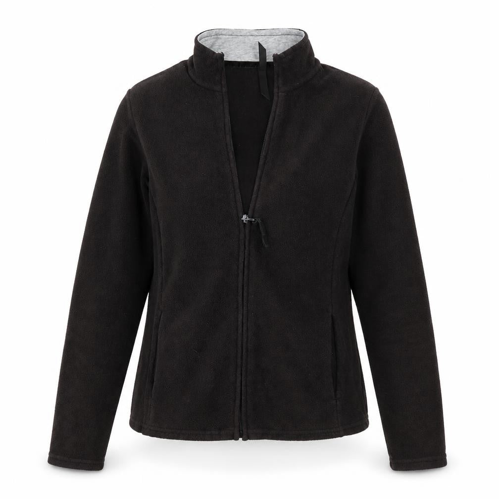 M&S Womens Black High Neck  Polyester Full Zip Jumper Size 8