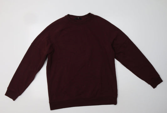 Very Mens Purple  Cotton Pullover Sweatshirt Size L