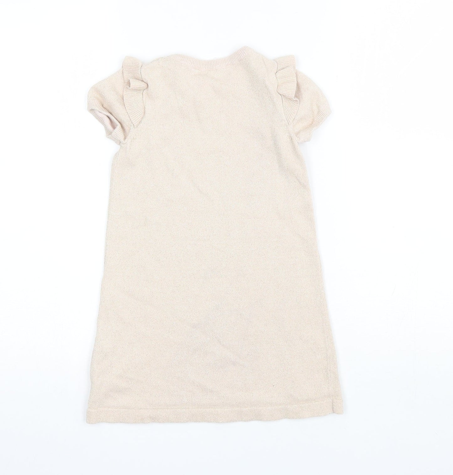 H&M Girls Pink  Cotton Shift  Size 4-5 Years  Round Neck