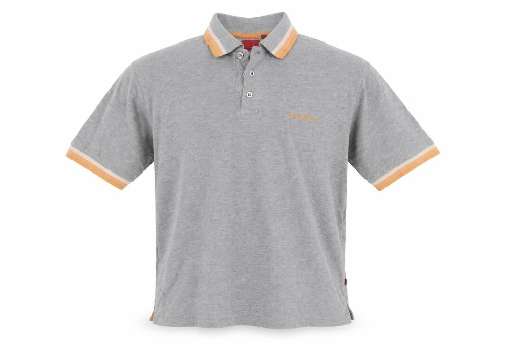 Pierre Cardin Mens Grey  Cotton  Polo Size M Collared