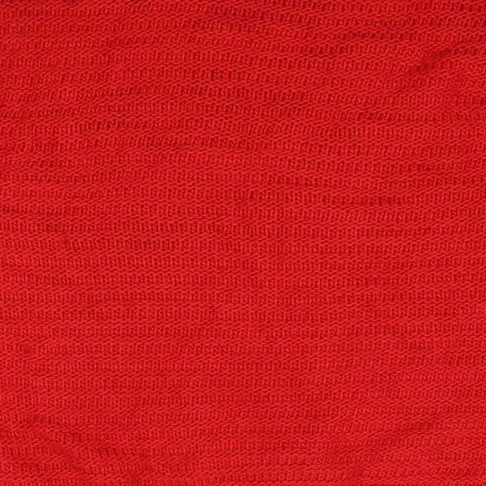 H&M Womens Red Round Neck  Acrylic Pullover Jumper Size S