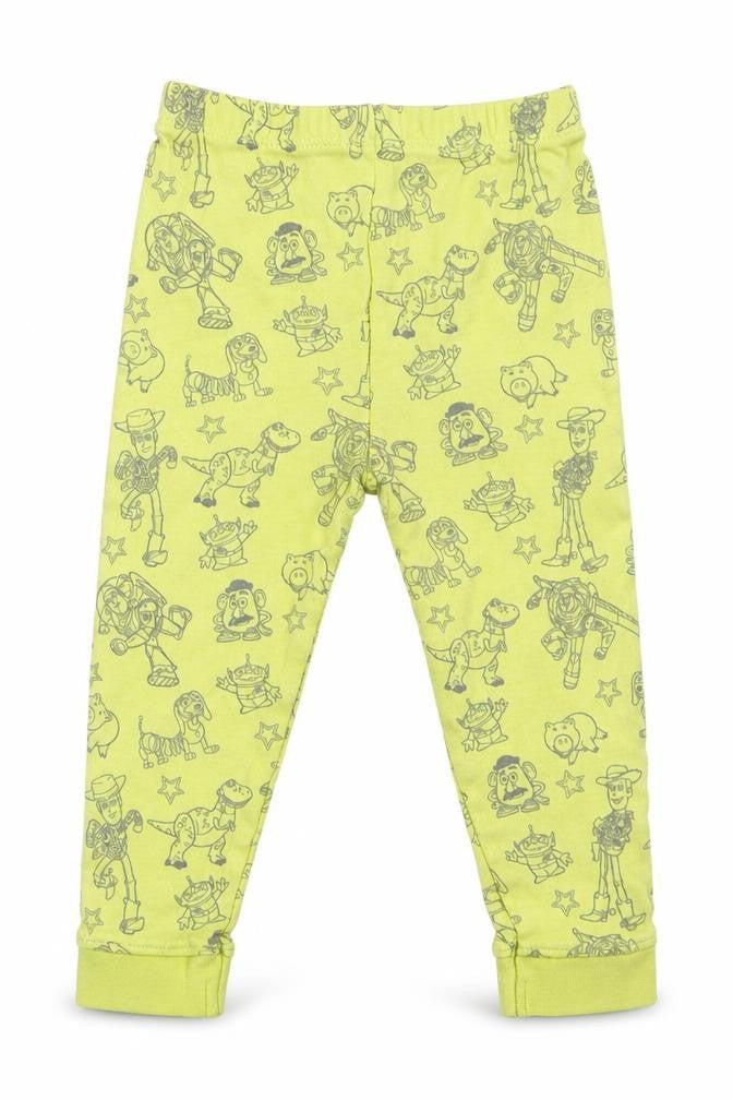 Toy Stroy Boys Green Solid Cotton  Pyjama Pants Size 12-18 Months   - Toy Story Characters Lime Green